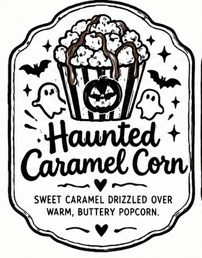 Haunted Carmel Corn Sample